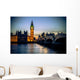 Big Ben and Houses of parliament at dusk, London, UK  Wall Decal