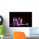 Night town - illuminated soldiers monument Wall Decal