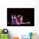 Night town - illuminated soldiers monument Wall Decal