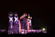 Night town - illuminated soldiers monument Wall Decal