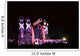 Night town - illuminated soldiers monument Wall Decal