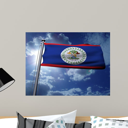 Belize Flag Wall Decal