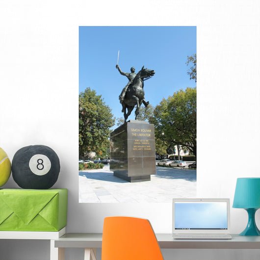 Statue Simon Bolivar Washington Wall Decal