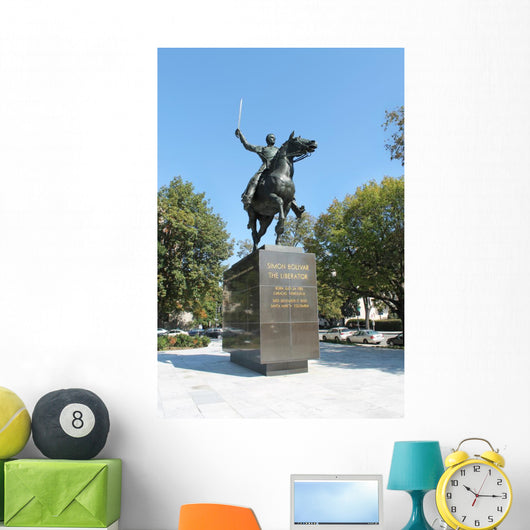 Statue Simon Bolivar Washington Wall Decal