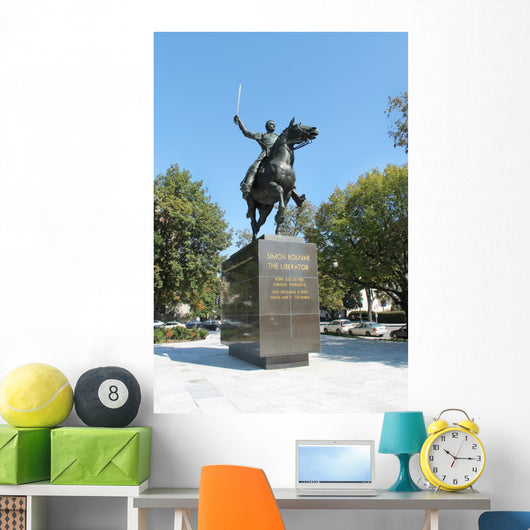 Statue Simon Bolivar Washington Wall Decal