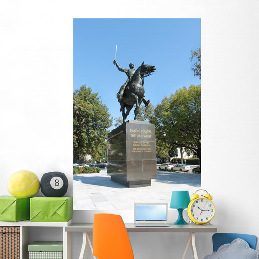 Statue Simon Bolivar Washington Wall Decal