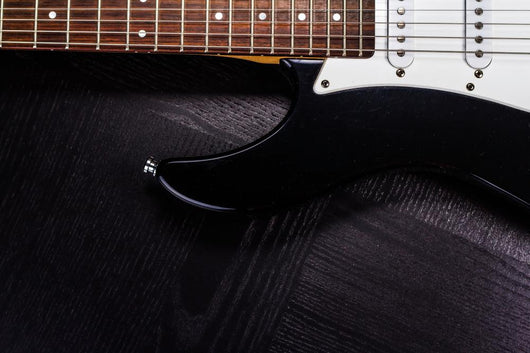 electric guitar on black background Wall Decal
