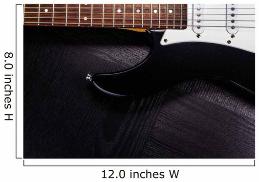 electric guitar on black background Wall Decal