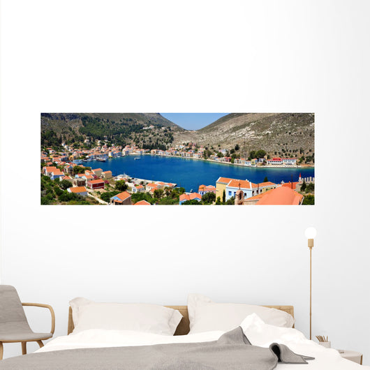 Greek Island Kastellorizo Panorama Wall Decal