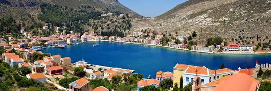 Greek Island Kastellorizo Panorama Wall Decal