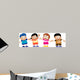 Happy Kids Playing Together Wall Decal
