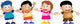 Happy Kids Playing Together