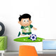 kid playing soccer Wall Decal