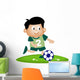 kid playing soccer Wall Decal