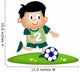 kid playing soccer Wall Decal