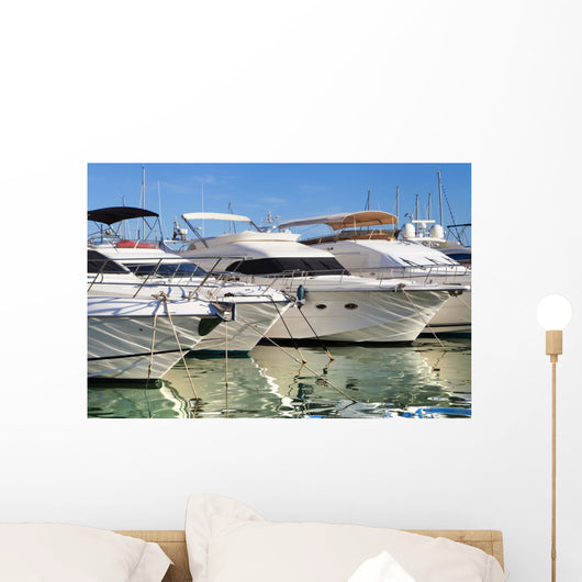 Moored Yachts Wall Decal