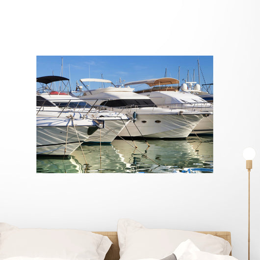 Moored Yachts Wall Decal