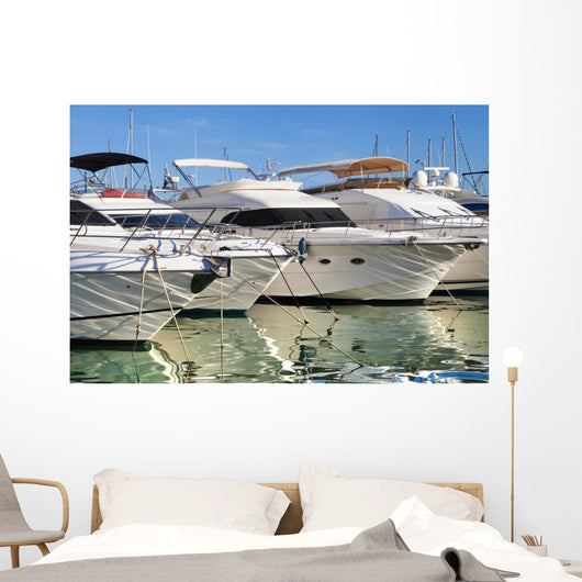 Moored Yachts Wall Decal