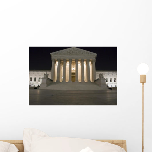 Supreme Court Building Washington DC at Night Wall Decal