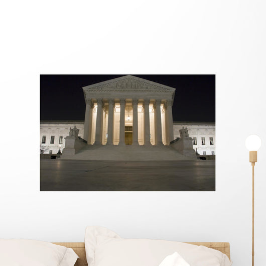 Supreme Court Building Washington DC at Night Wall Decal