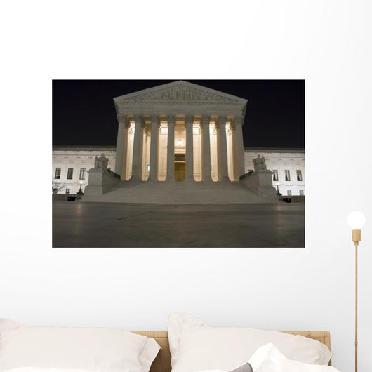 Supreme Court Building Washington DC at Night Wall Decal