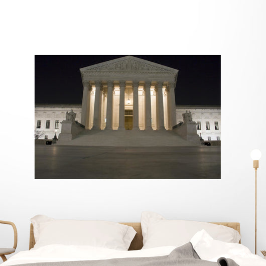 Supreme Court Building Washington DC at Night Wall Decal