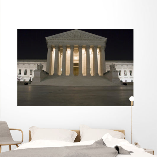 Supreme Court Building Washington DC at Night Wall Decal