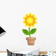 Sunflower Pot Wall Decal