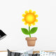 Sunflower Pot Wall Decal