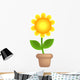 Sunflower Pot Wall Decal