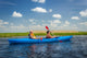 Couple kayaking on river Wall Decal
