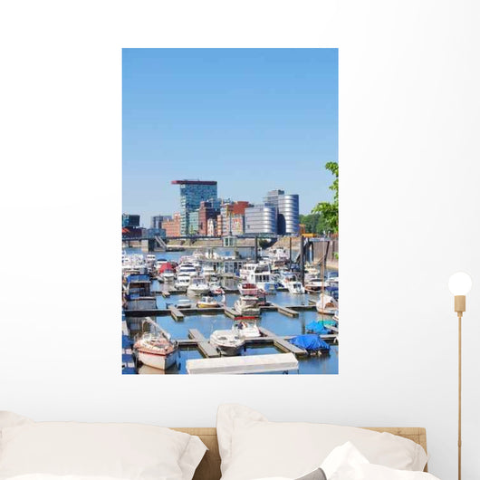 Ships Media Harbor Dusseldorf Wall Decal