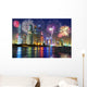 New Year fireworks display in Dubai, UAE Wall Decal