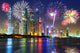 New Year fireworks display in Dubai, UAE Wall Decal