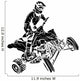 ATV moto rider Wall Decal