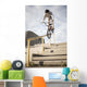 BMX Rider Grinding Handrail Wall Decal