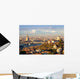  "Turin (Torino)", panorama with Mole Antonelliana and Alps Wall Decal