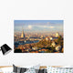  "Turin (Torino)", panorama with Mole Antonelliana and Alps Wall Decal