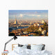  "Turin (Torino)", panorama with Mole Antonelliana and Alps Wall Decal