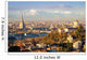 "Turin (Torino)", panorama with Mole Antonelliana and Alps Wall Decal
