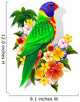 Rainbow Lorikeet on Tropical Flowers Wall Decal