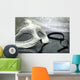 Vintage carnival mask in front of glittering background Wall Decal