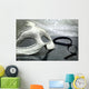 Vintage carnival mask in front of glittering background Wall Decal