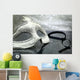 Vintage carnival mask in front of glittering background Wall Decal