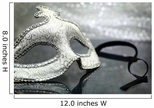 Vintage carnival mask in front of glittering background Wall Decal