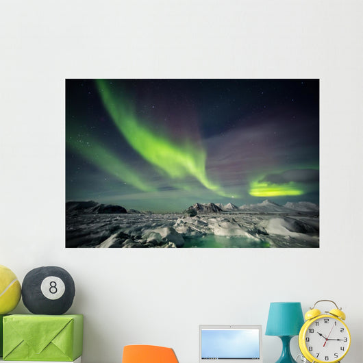 Beautiful Arctic winter landscape Wall Decal