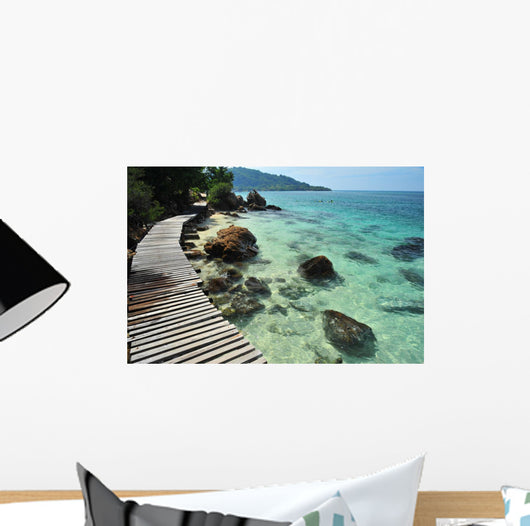 Summer Beach on the Island Wall Decal