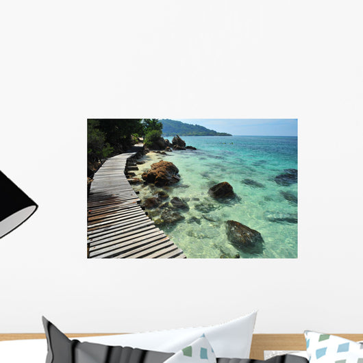 Summer Beach on the Island Wall Decal