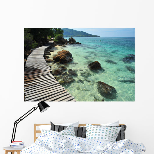 Summer Beach on the Island Wall Decal