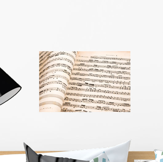 Background Musical Notes Wall Decal